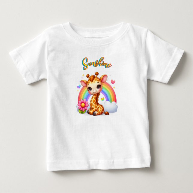 | Cute Animal Graphic Tee for Toddlers (Front)