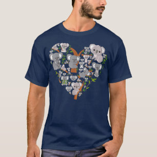 Cute Animal Heart Koala  T-Shirt