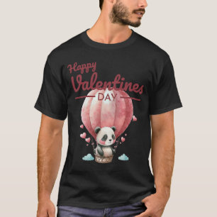 Cute Animal Heart Panda  Happy Valentine Day  2 T-Shirt