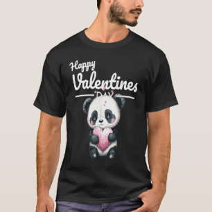 Cute Animal Heart Panda  Happy Valentine Day  9 T-Shirt