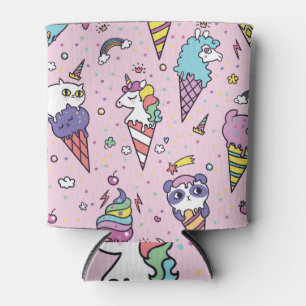 Cute Animal Ice Cream Cones Can Cooler
