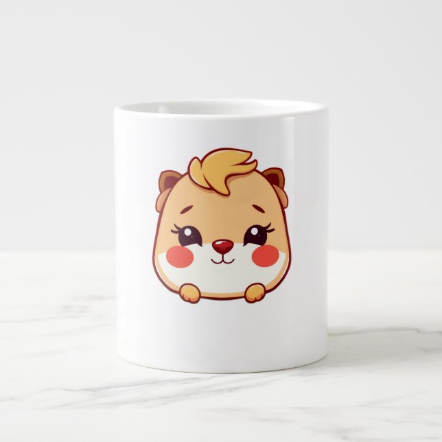 Cute animal large coffee mug (Front)