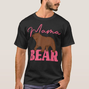 Cute Animal Mom Family Mommy Bear Mama Bear 529 T-Shirt