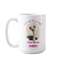 Cute Animal Mug, Funny Ostrich Coffee Cup