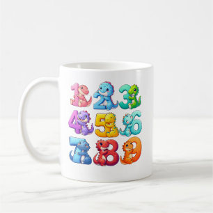 Cute Animal Numbers Maths Mug for Kids