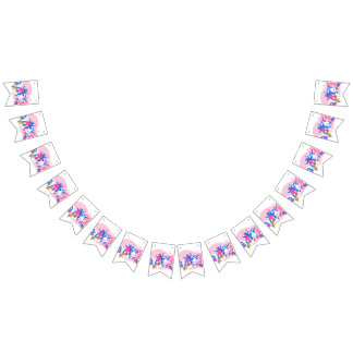 cute animal party selfie funny bunting flags