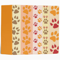 Cute Animal Paw Prints Pattern in Natural Colours