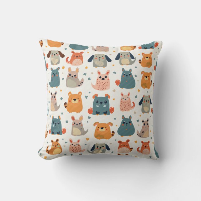 Cute animal pillow cushion (Front)