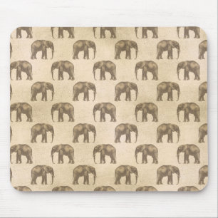 Cute Animal Print Elephant Stylish Trendy Mouse Pad