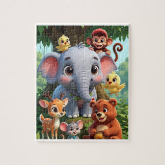 Cute Animal Puzzle, Fun Wildlife Jigsaw Game Gift Puzzle