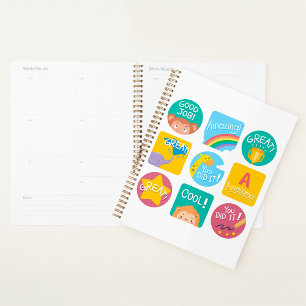 Cute Animal Reward Motivational Classroom Labels  Planner