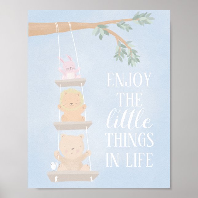Cute animal swing design poster (Front)
