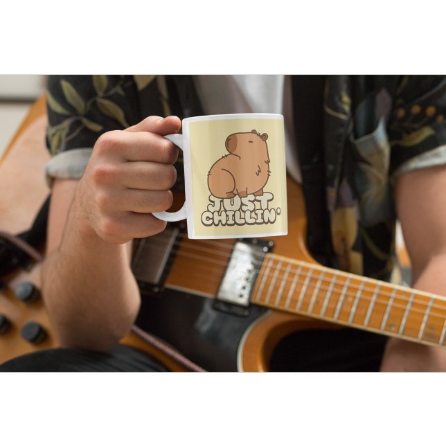 Cute animal thème Capybara café Mug (Créateur téléchargé)