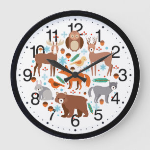 Cute Animal Wall Clock