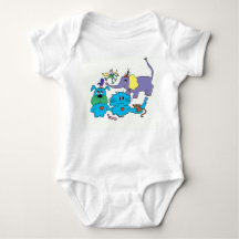 Cute animals baby bodysuit
