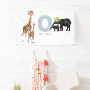 Cute Animals Baby's Nursery Kids Room Wall Décor  Banner
