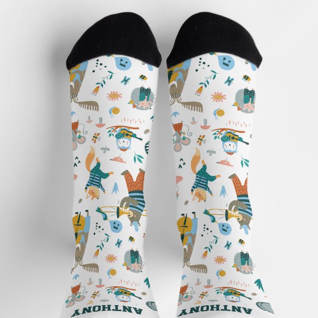Cute Animals Band  Socks (Top)
