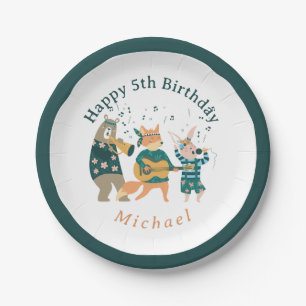 Cute Animals Bend Paper Plate