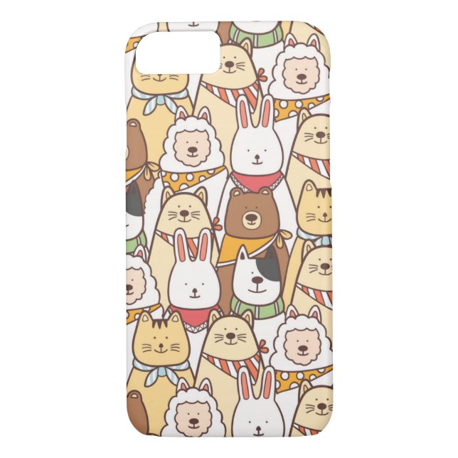 Cute Animals Case-Mate iPhone Case (Back)