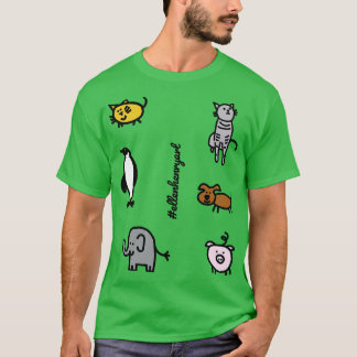 Cute Animals Child Like Sticker Pack T-Shirt