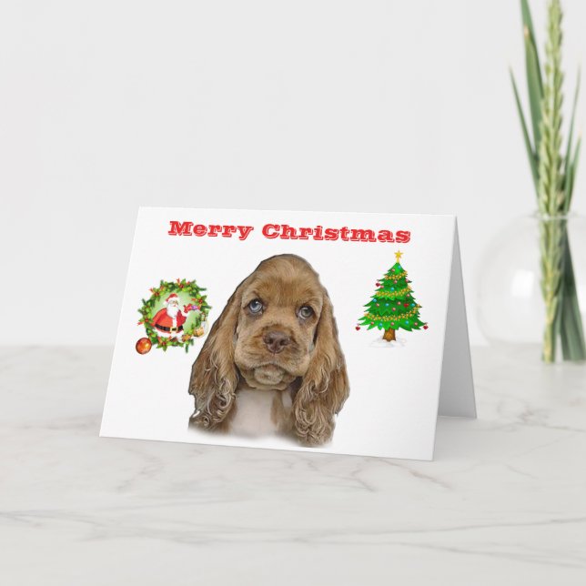Cute Animals christimas Card (Front)