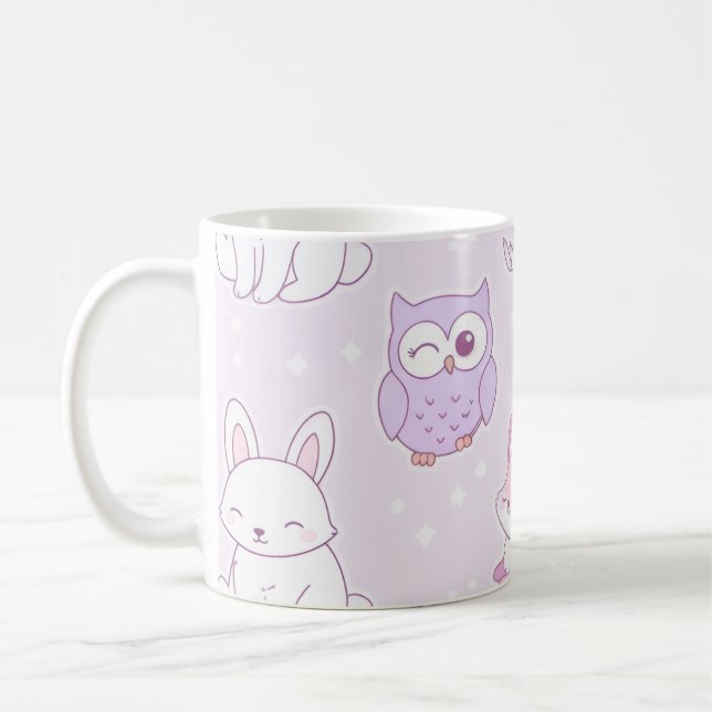 Cute animals  coffee mug (Left)