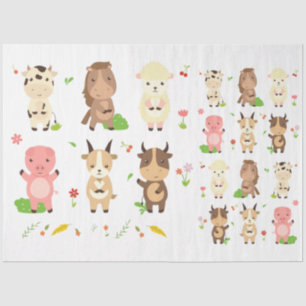 Cute Animals Collection 4 Decoupage Tissue Paper
