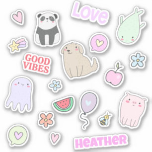 Cute Animals Colorful Personalized Kids