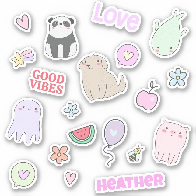 Cute Animals Colourful Personalized Kids (Front)