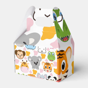 Cute Animals Face Favor Box