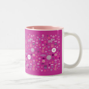 Cute Animals & Fun Stuff For Girls Pink Mug