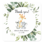 Cute animals gender neutral baby shower