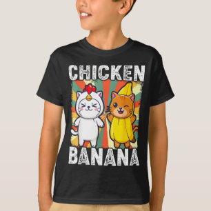 Cute Animals In Chicken And Banana Costumes Kawaii T-Shirt