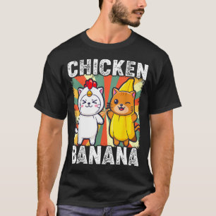 Cute Animals In Chicken And Banana Costumes Kawaii T-Shirt