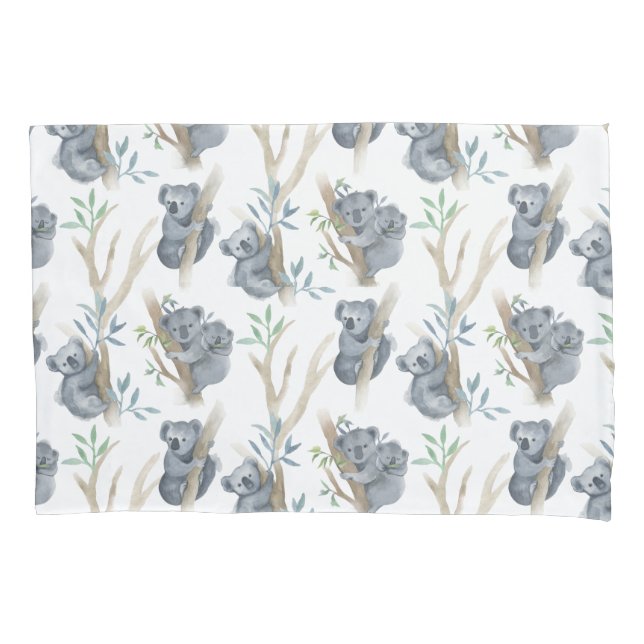 Cute Animals Koala Pillow Case (Front)