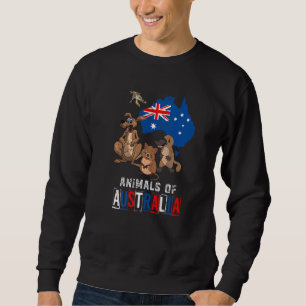 Cute Animals Platypus Quokka Sugar Glider Kangaroo Sweatshirt