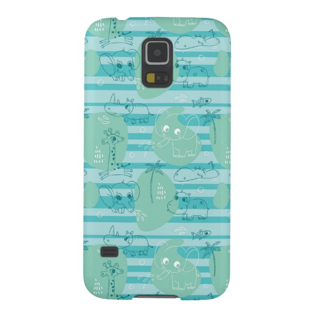 Cute animals playing with water 1 Case-Mate samsung galaxy case (Back)