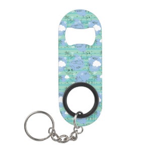 Cute animals playing with water 3 keychain bottle opener