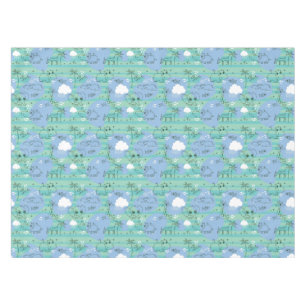 Cute animals playing with water 3 tablecloth