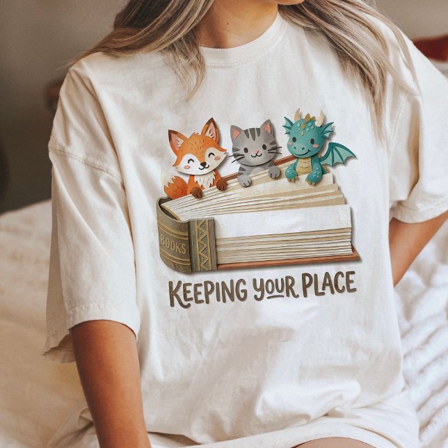 Cute Animals Reading On A Book Bookmark Tri-Blend Shirt (Creator Uploaded)