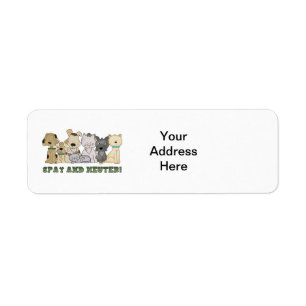 Cute Animals Spay and Neuter Text