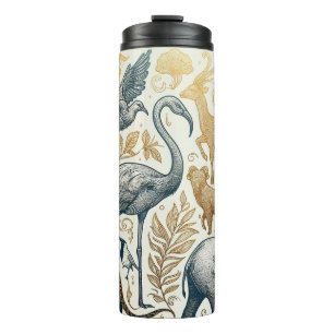 Cute animals Thermal Tumbler Forest
