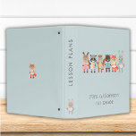 cute animals with books binder<br><div class="desc">This cute animals (bear, fox, rabbit, raider, squirrel, racon) book lovers animals are the perfect design for a school class</div>