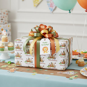 Cute animals  wrapping paper