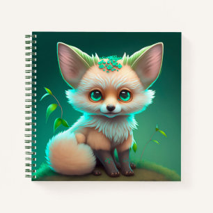 Cute Animated Baby Fox Notebook