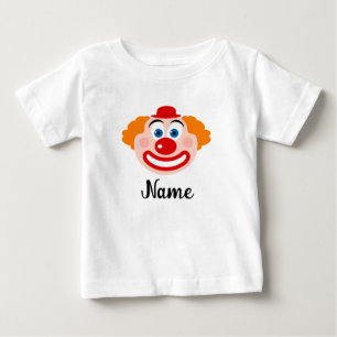 Cute animated circus clown drawing custom baby T-Shirt