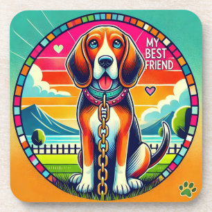 Cute Animated Dog Coaster
