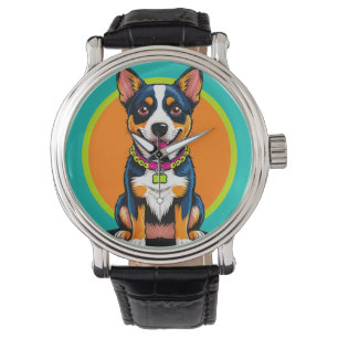 Cute Animated Dog with Collar Watch