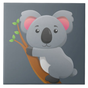 Cute animated Koala Bear Tile