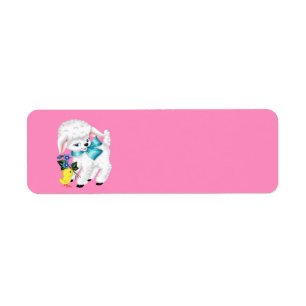 Cute animated Lamb and chicken